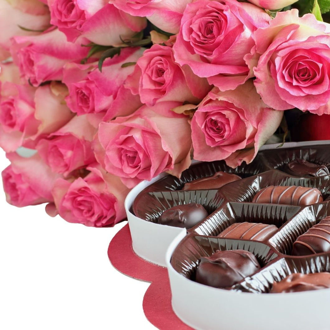 LB's 10 Roses & Chocolate Delight